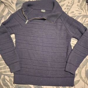 Zara Men's Zip-Up Sweater Black